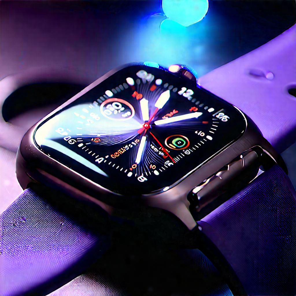 Smart Watch With (digital:1.42) Artwork With Black Watch