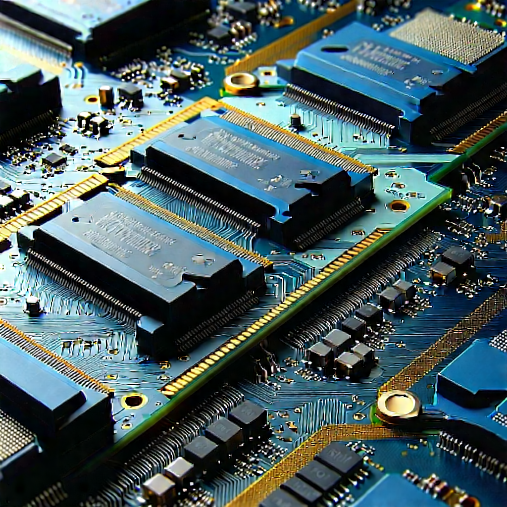 Close-up of memory module