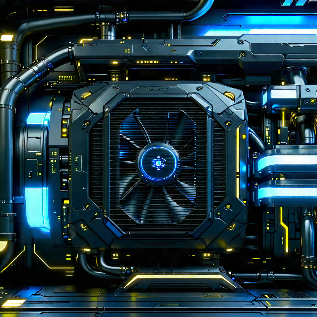 Close-up of cooling system