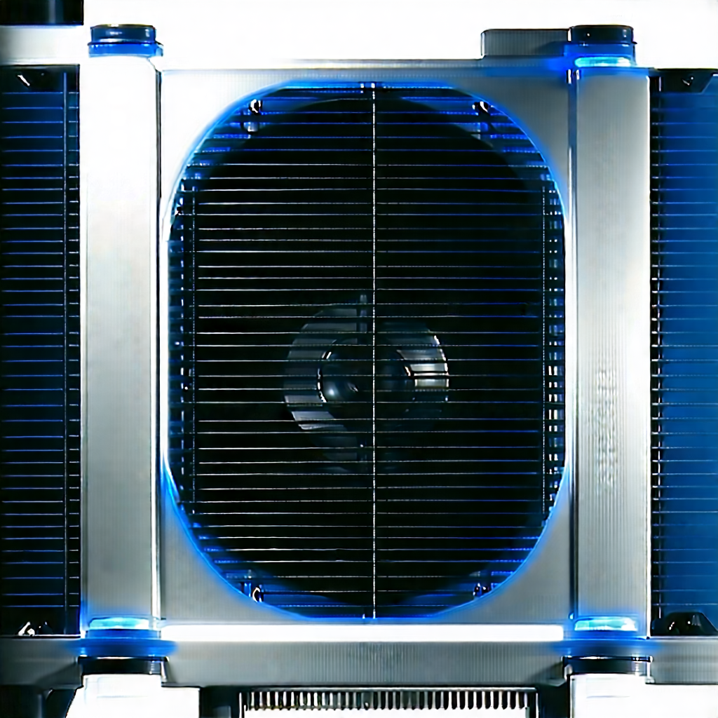 Close-up of cooling system