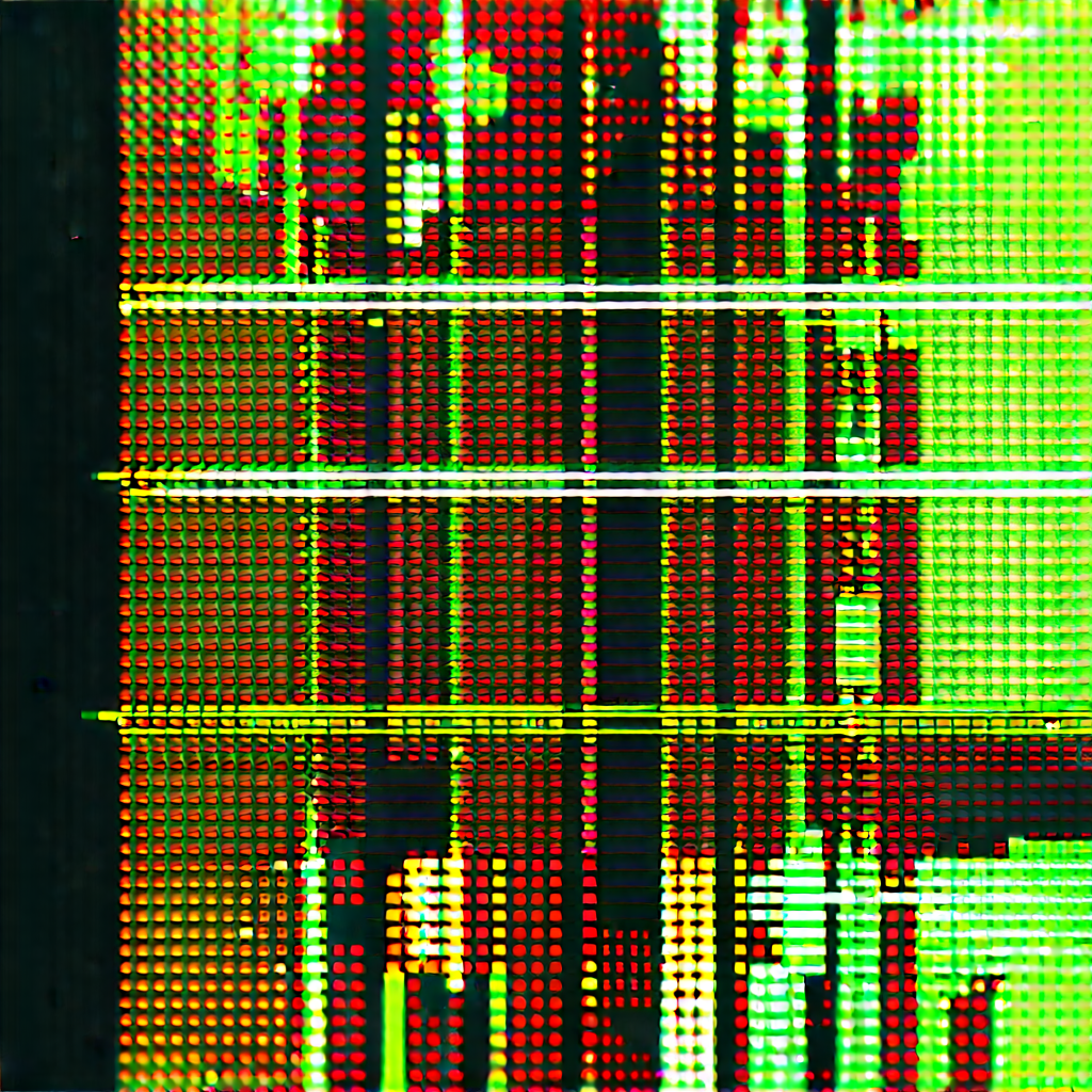 Close-up of sensor array
