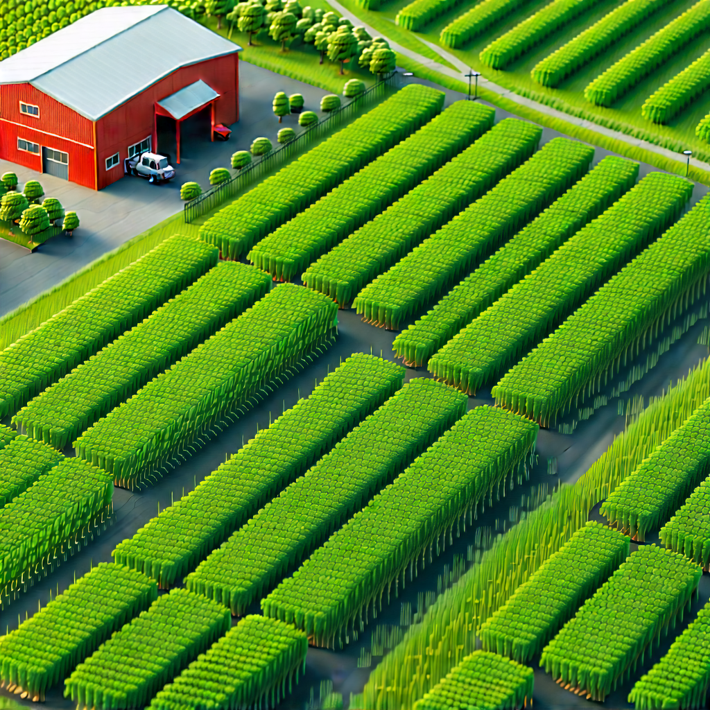 Agricultural technology in manufacturing facility