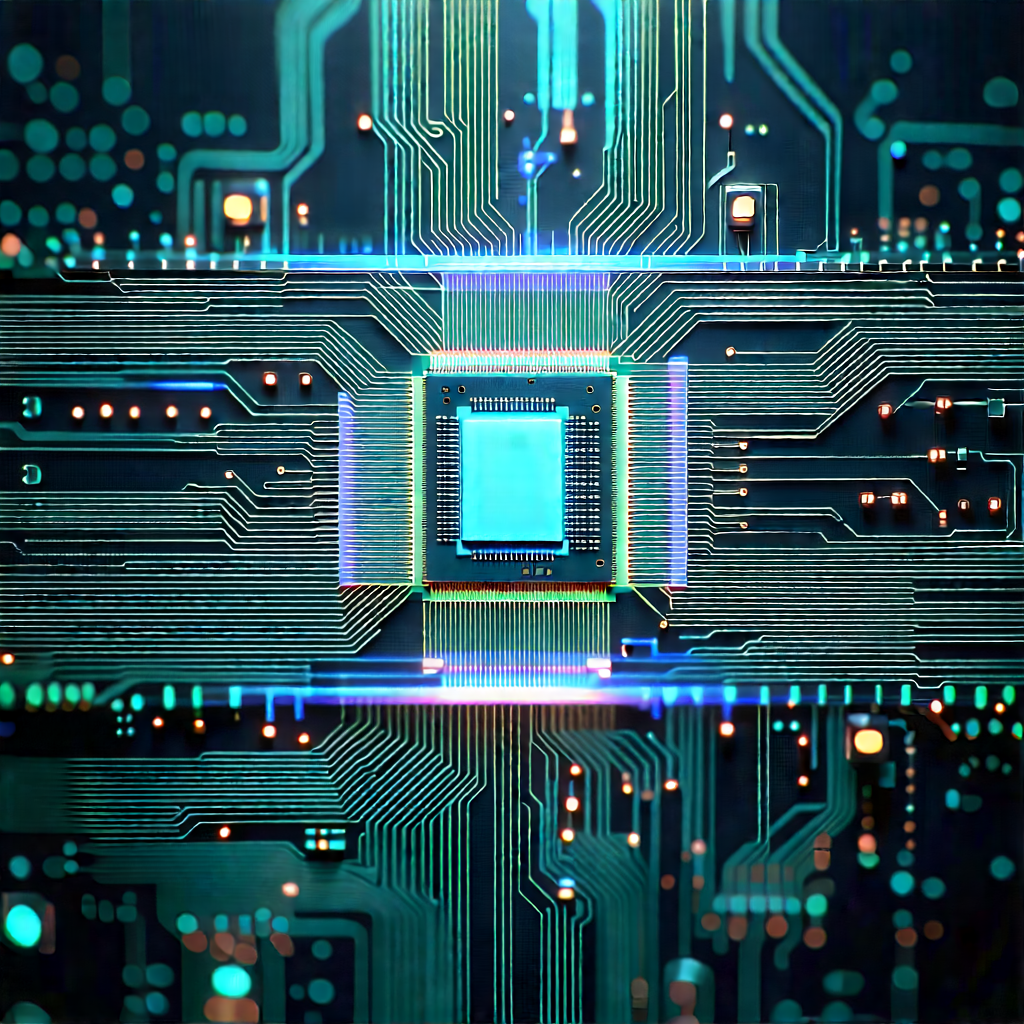 Circuit board with holographic projection