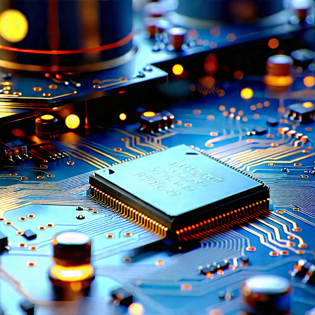 Close-up of electronic circuit