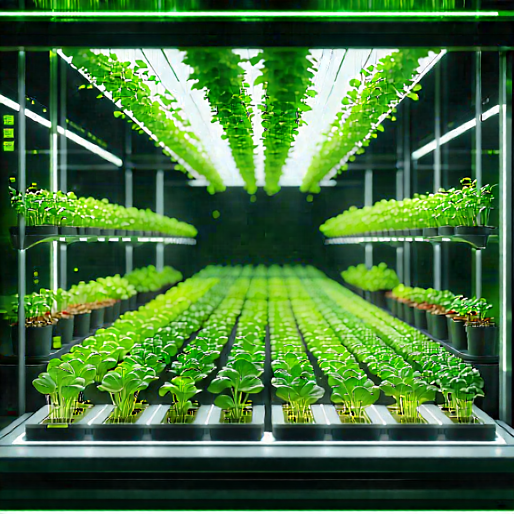 Agricultural Technology In Manufacturing Facility With Image, There