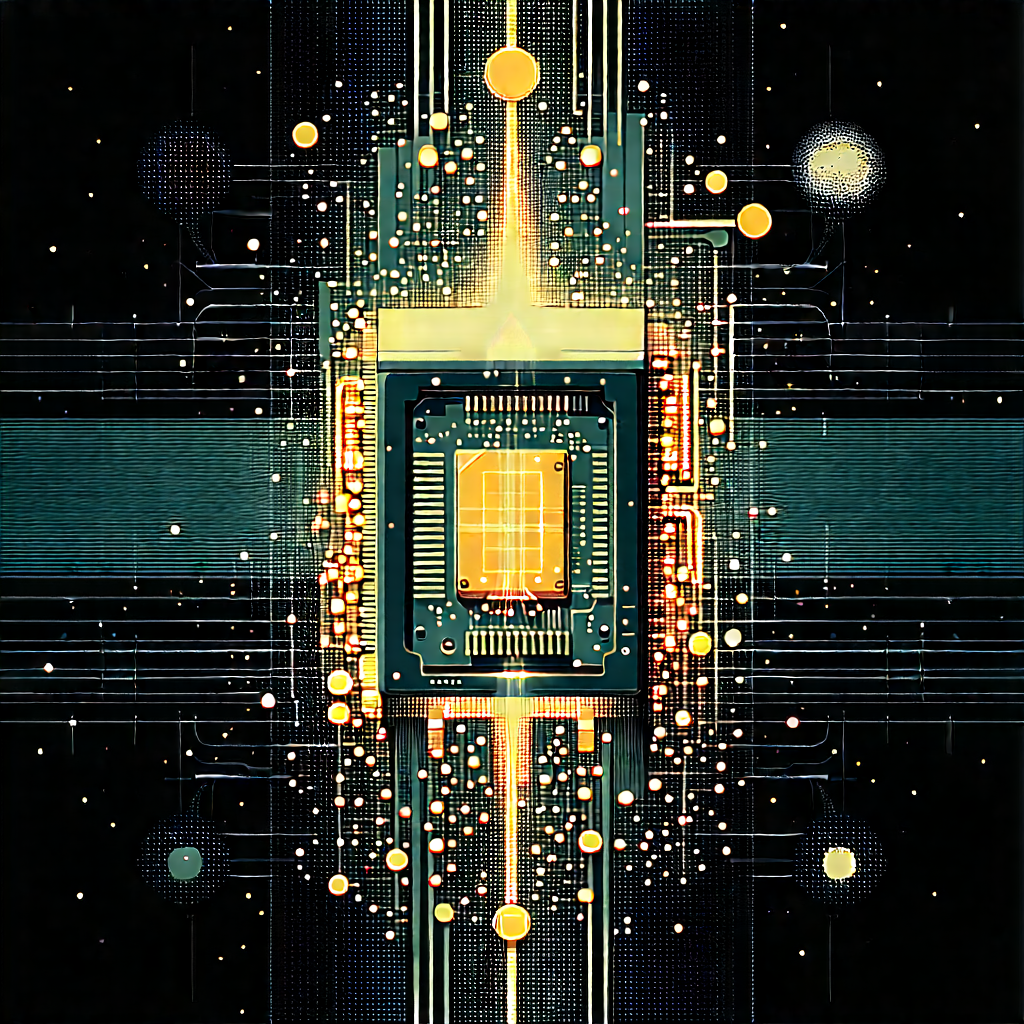 Quantum computer with (digital:1.17) particles