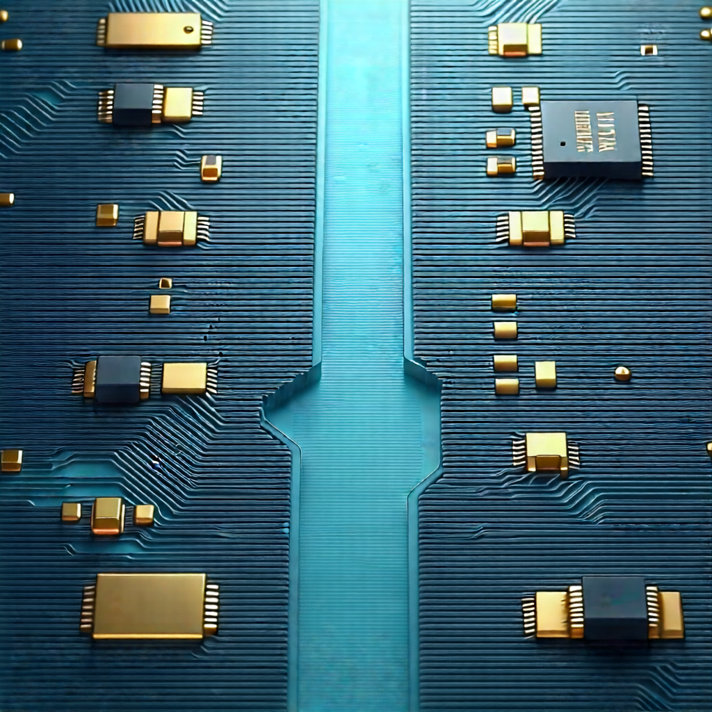 Close-up of electronic circuit