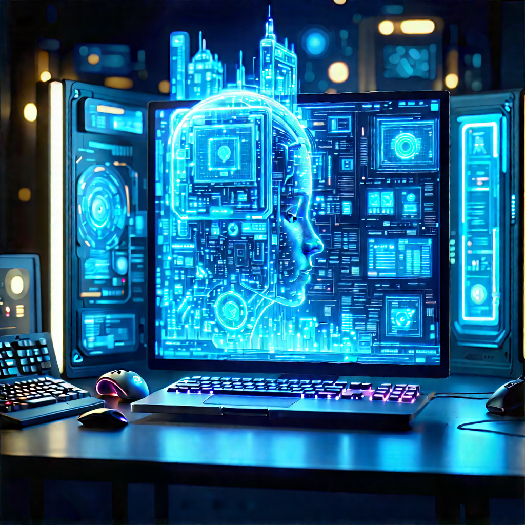 Educational Technology In Design Studio With Computer Monitor