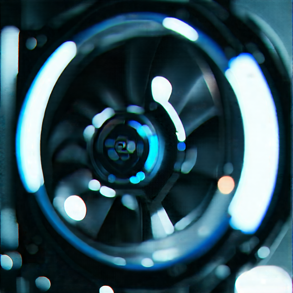 Close-up of cooling system