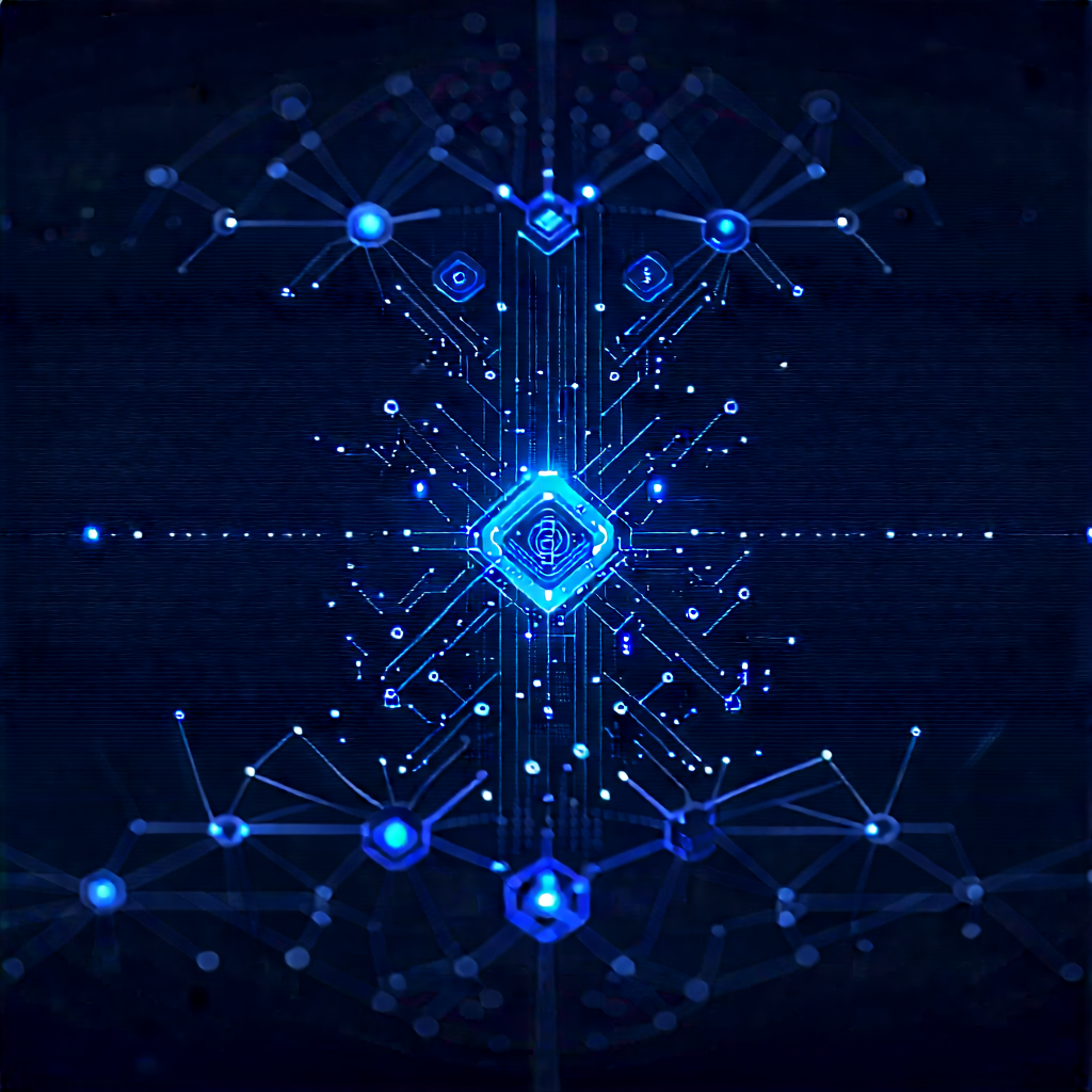 Blockchain Network Visualization With Image, There