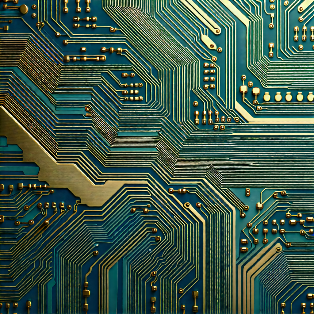 Close-up of electronic circuit