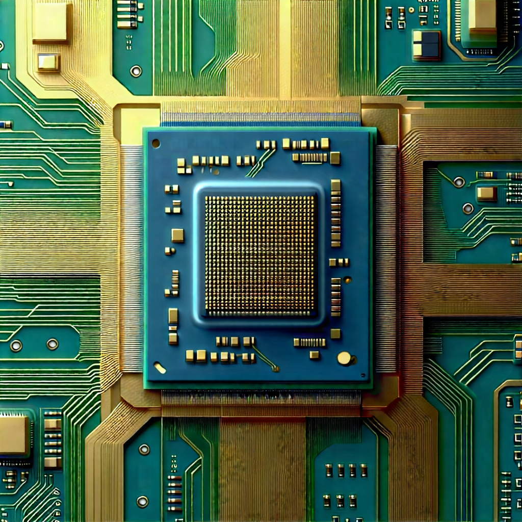 Close-up of microprocessor