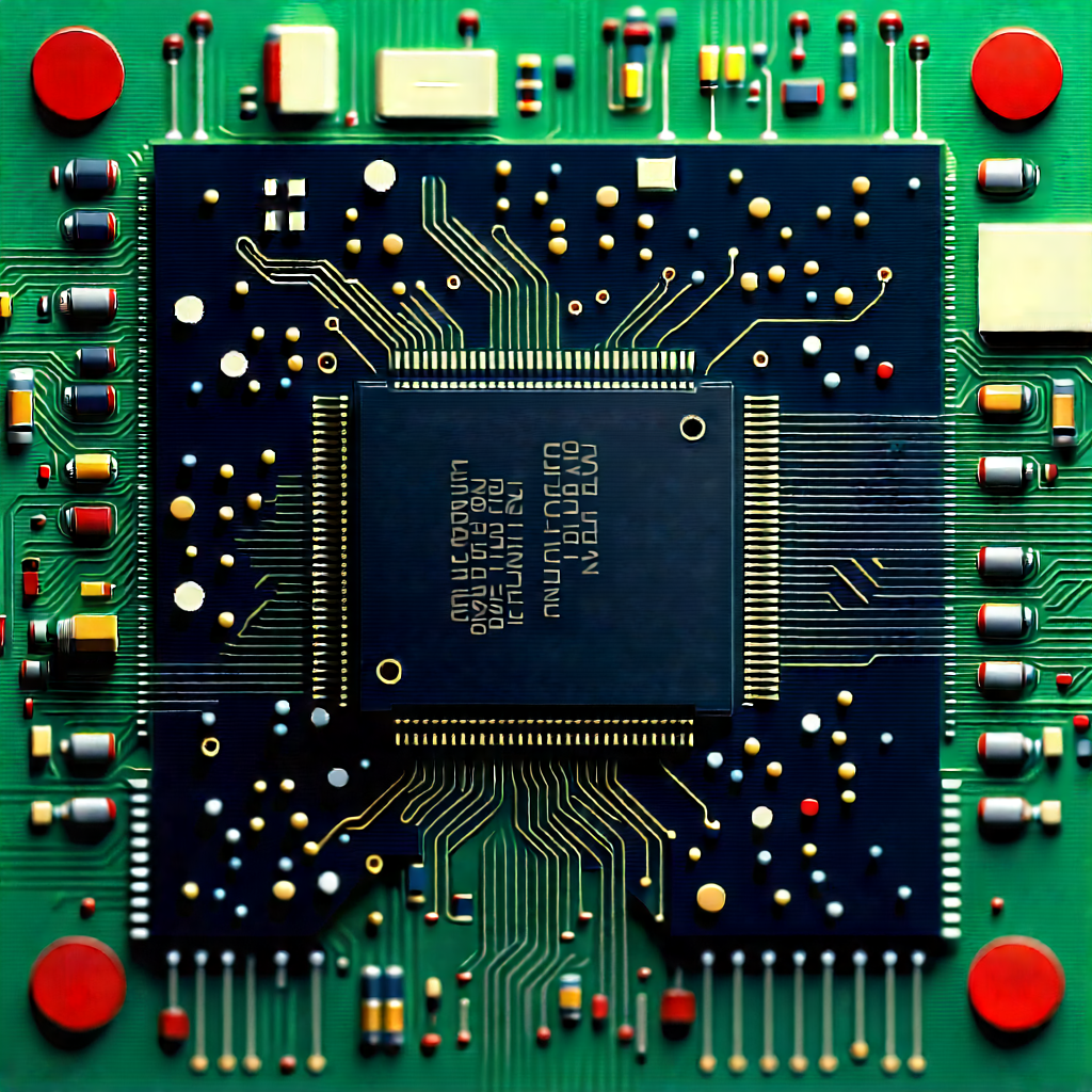 Circuit board with digital particles