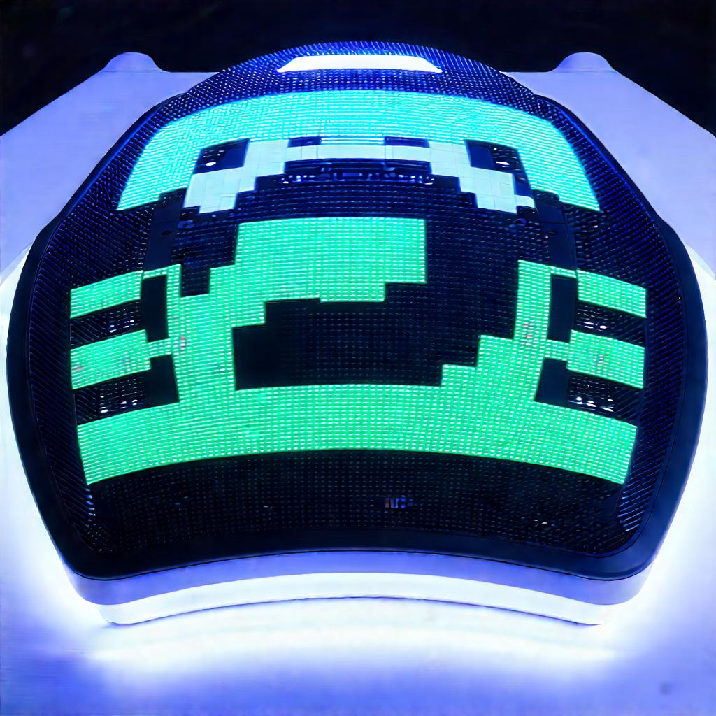 (futuristic:1.25) Smart Home With Green White