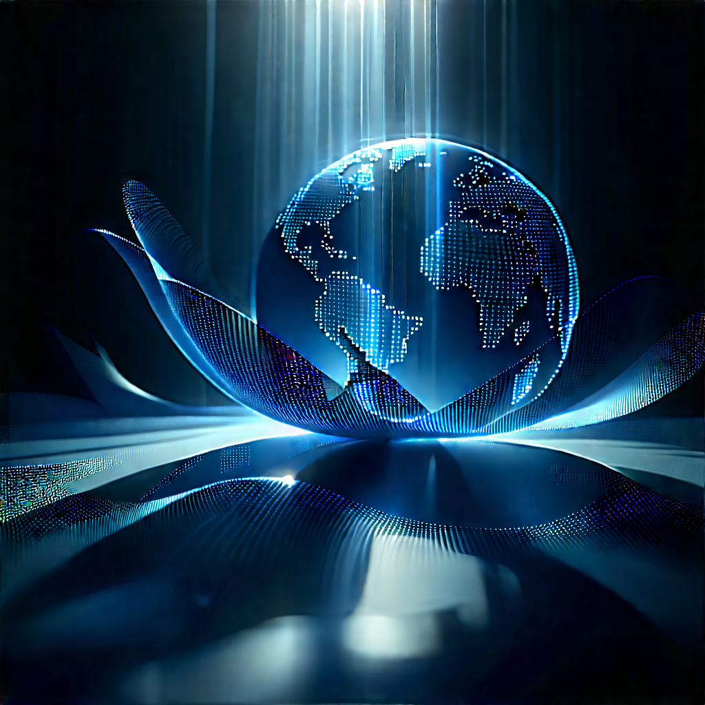 Big Data Visualization With Blue White