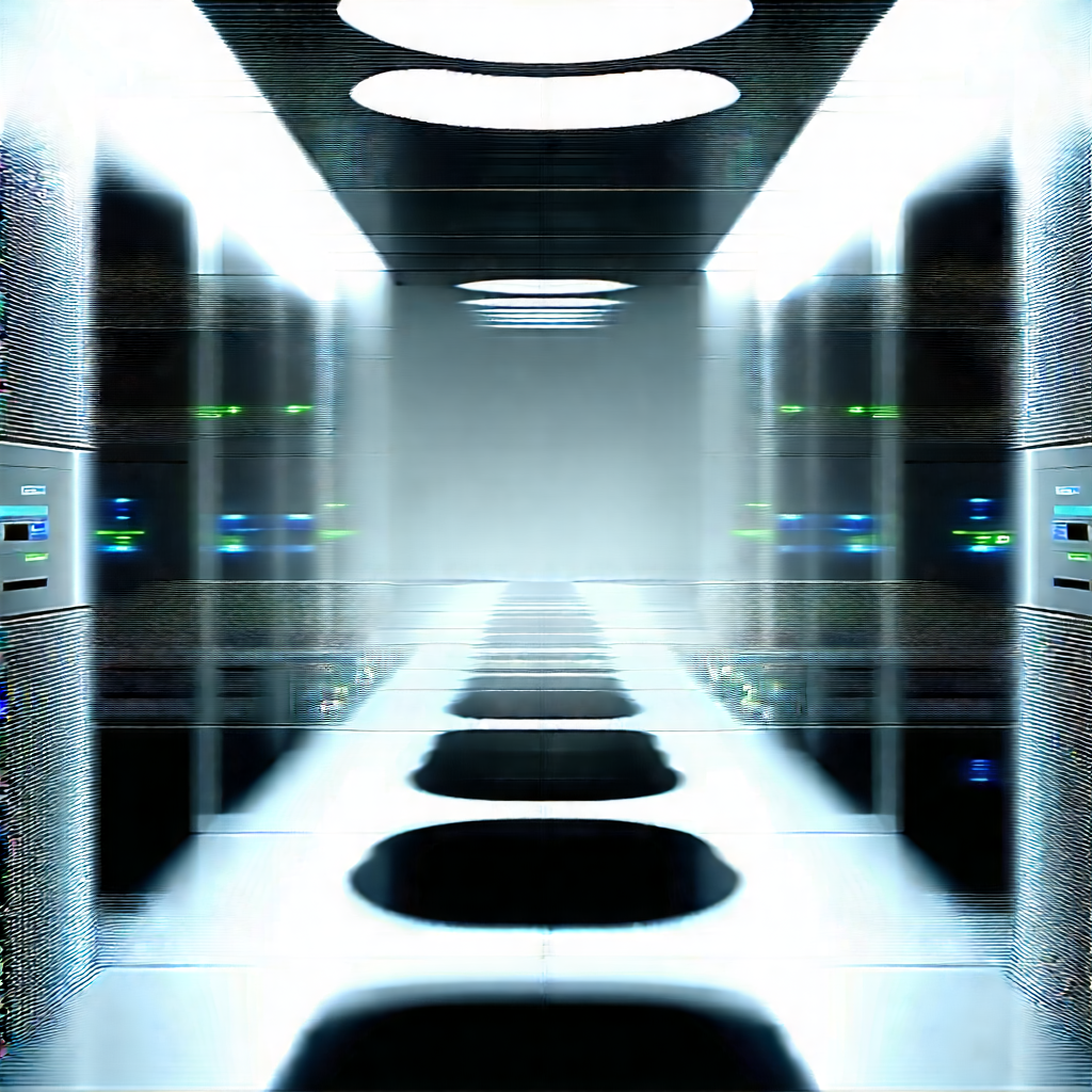 Futuristic server room