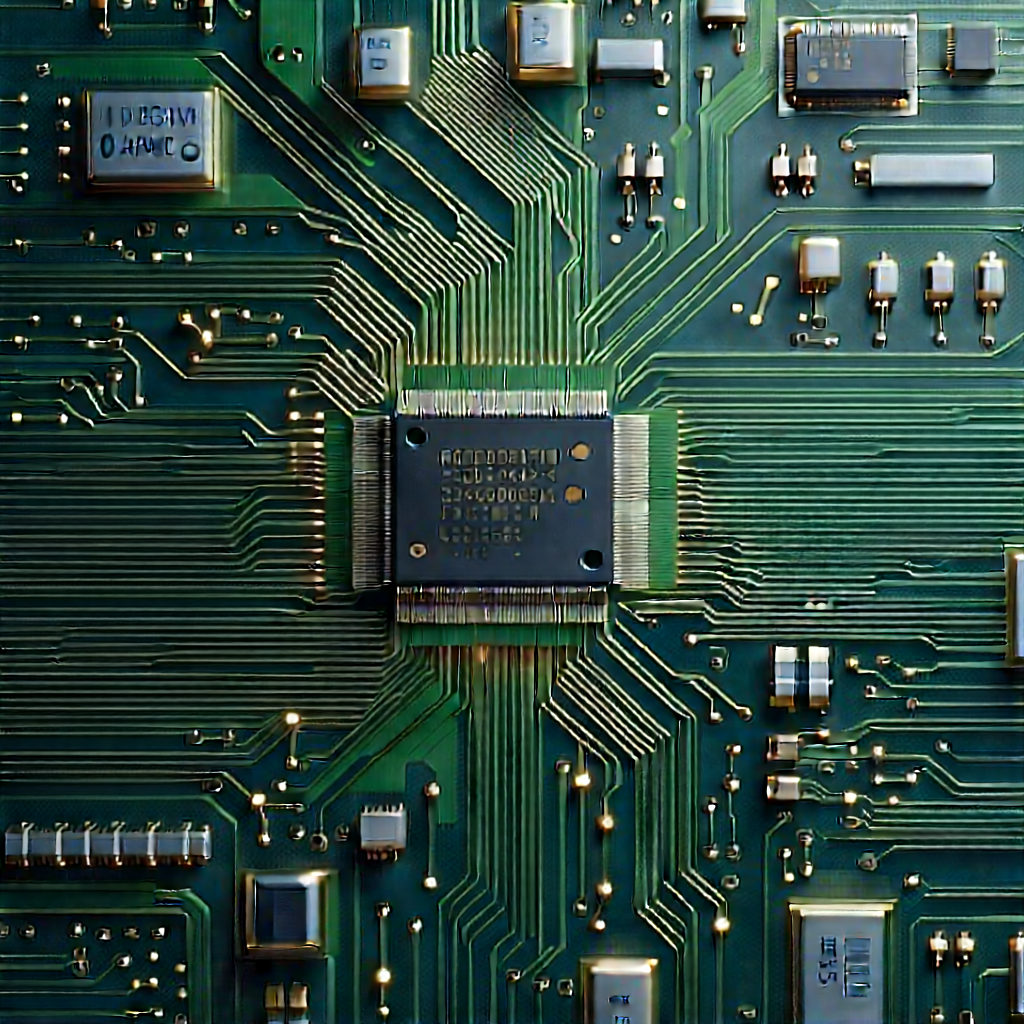 Circuit board with digital particles