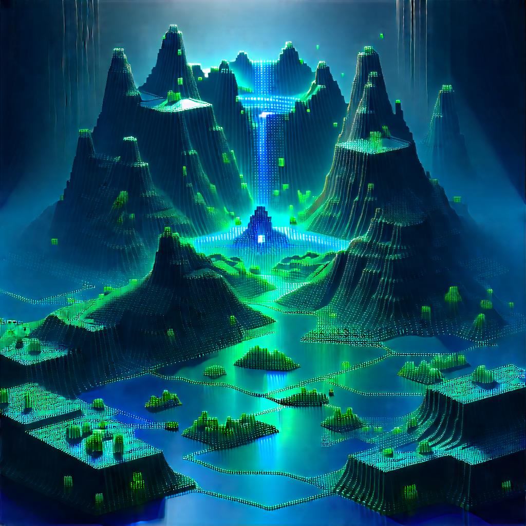 Artificial Intelligence Visualization With Digital Artwork