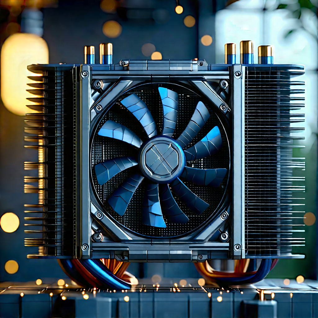 Close-up of cooling system