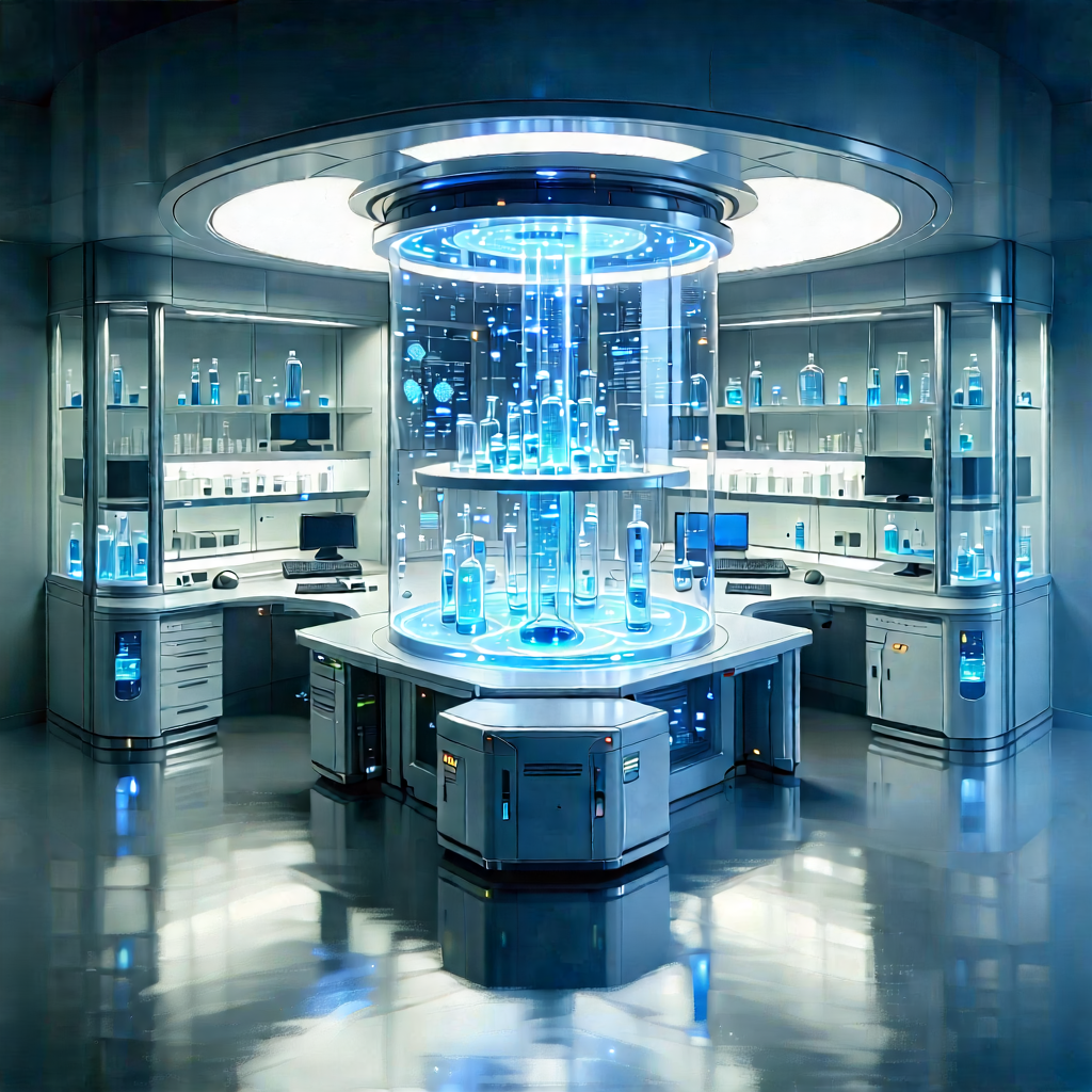 Futuristic Research Laboratory With Futuristic Laboratory