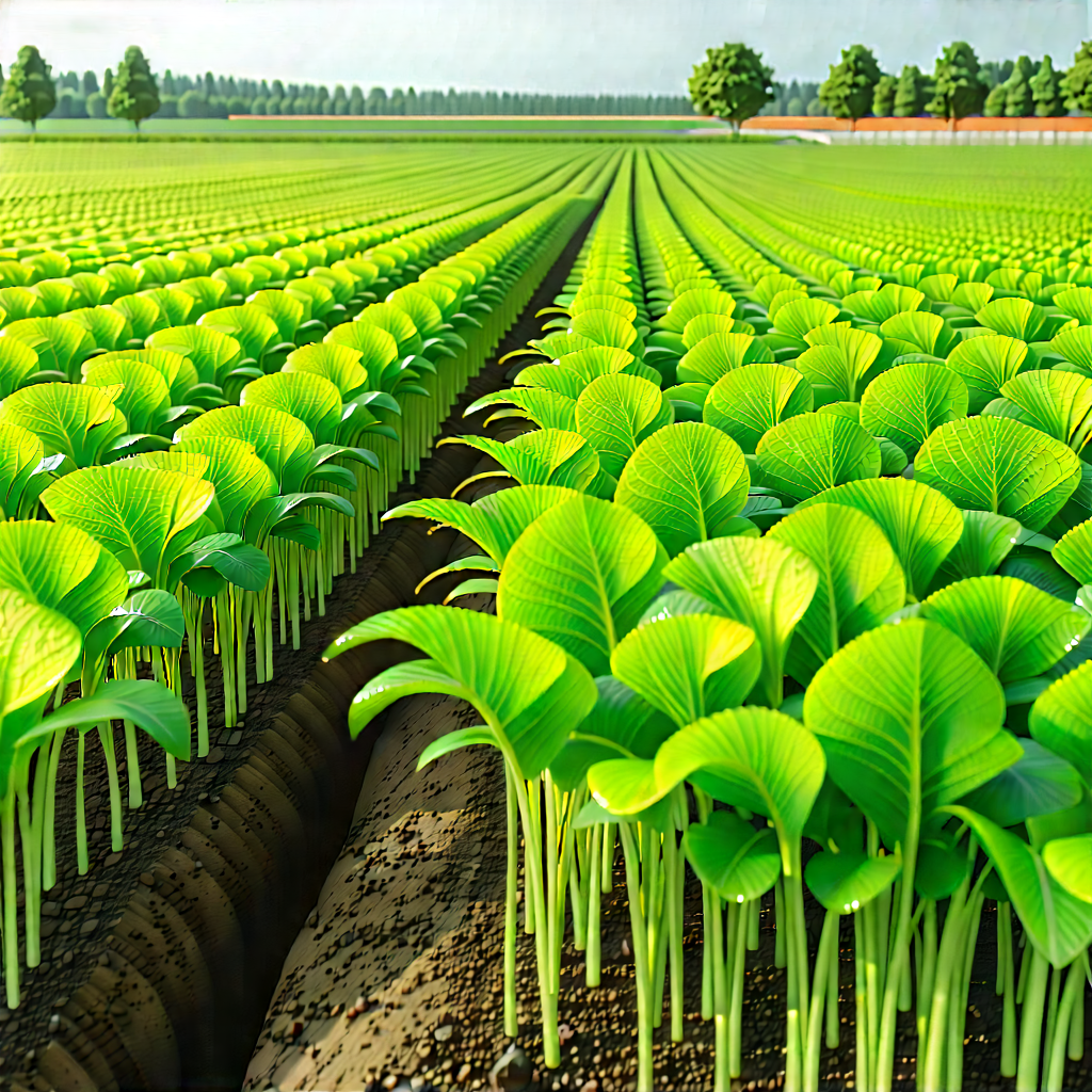 Agricultural Technology In Manufacturing Facility With Large Field