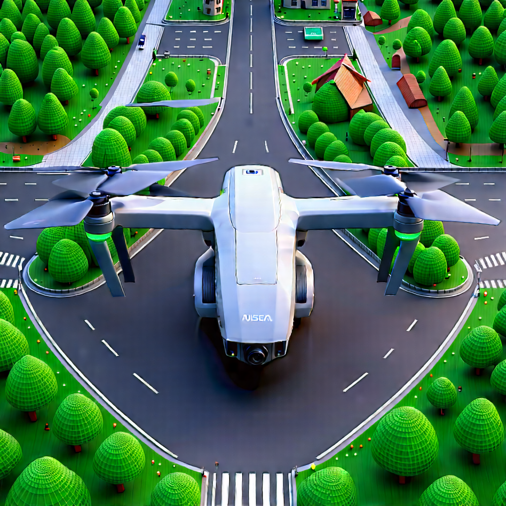 Drone with digital artwork
