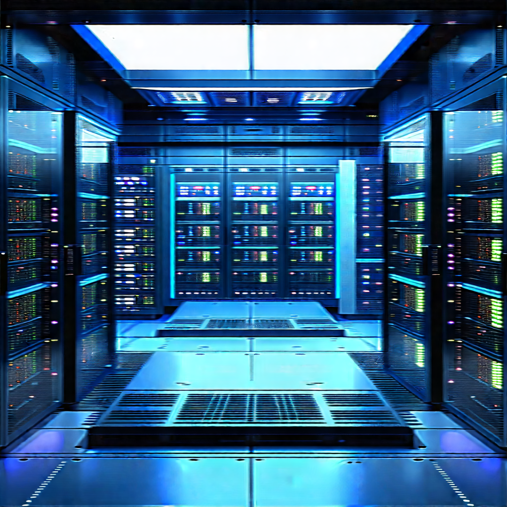 Futuristic server room