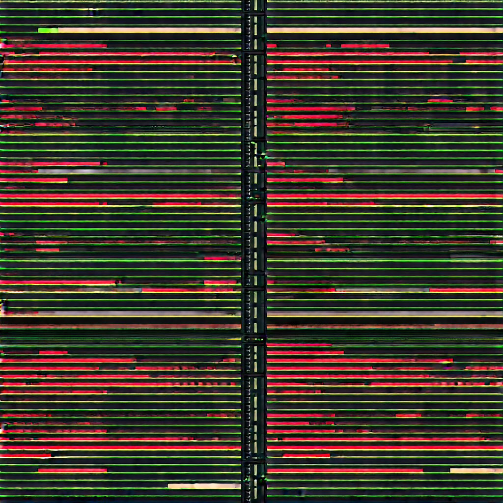 Close-up of sensor array