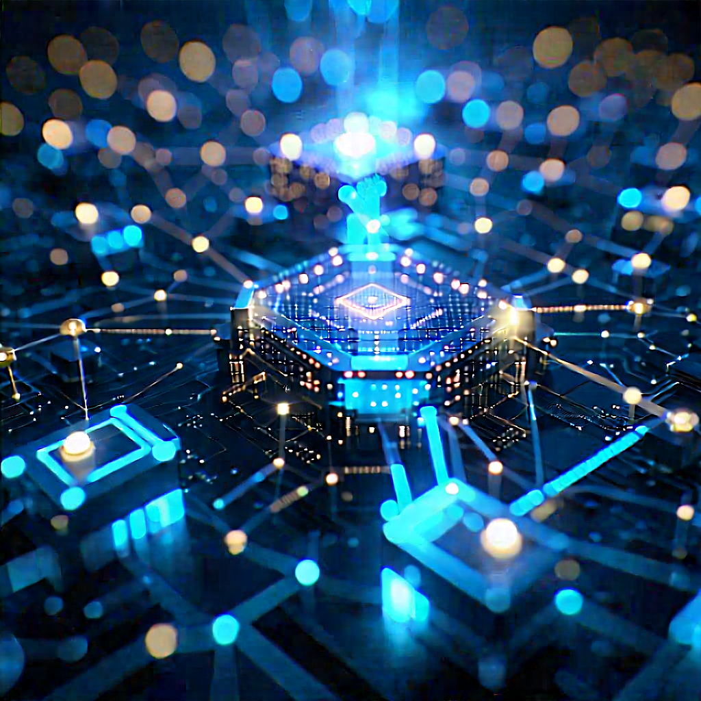 Blockchain Network Visualization With Image, There