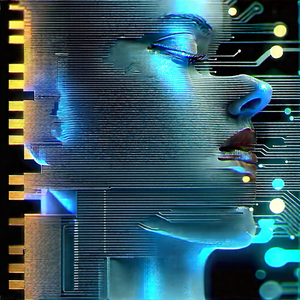 Close-up of memory module