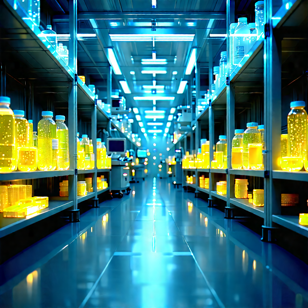 Healthcare Technology In Manufacturing Facility With Large, Well-lit