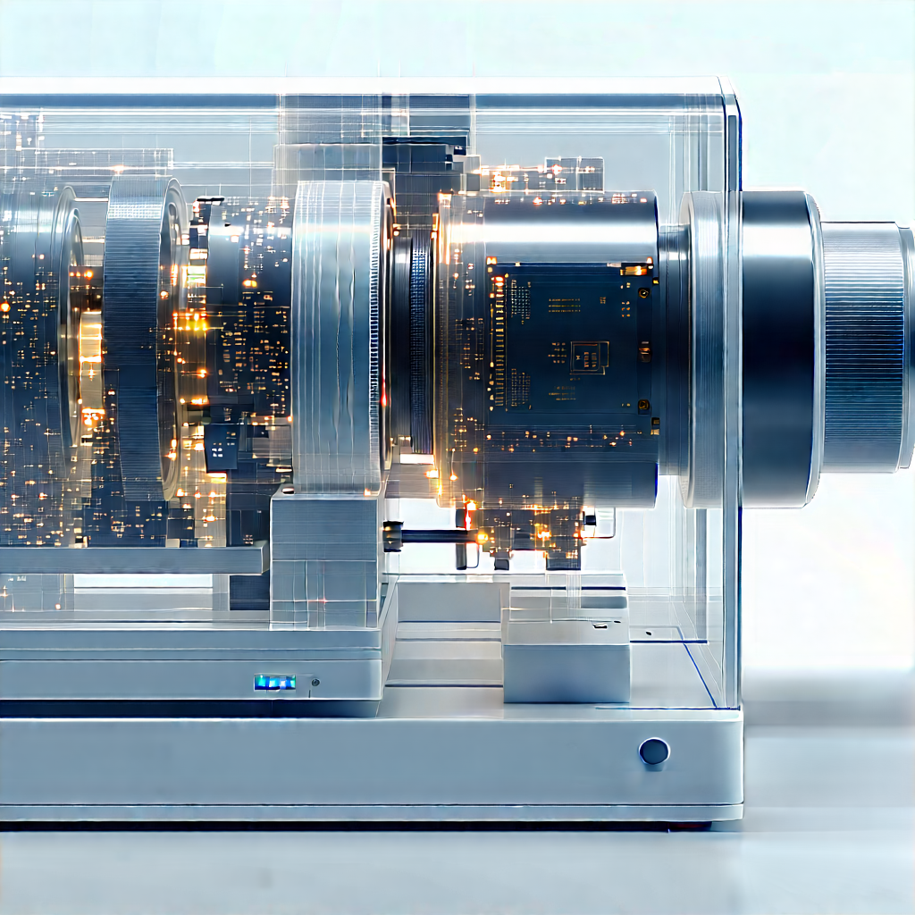 Quantum computer with laser scanning