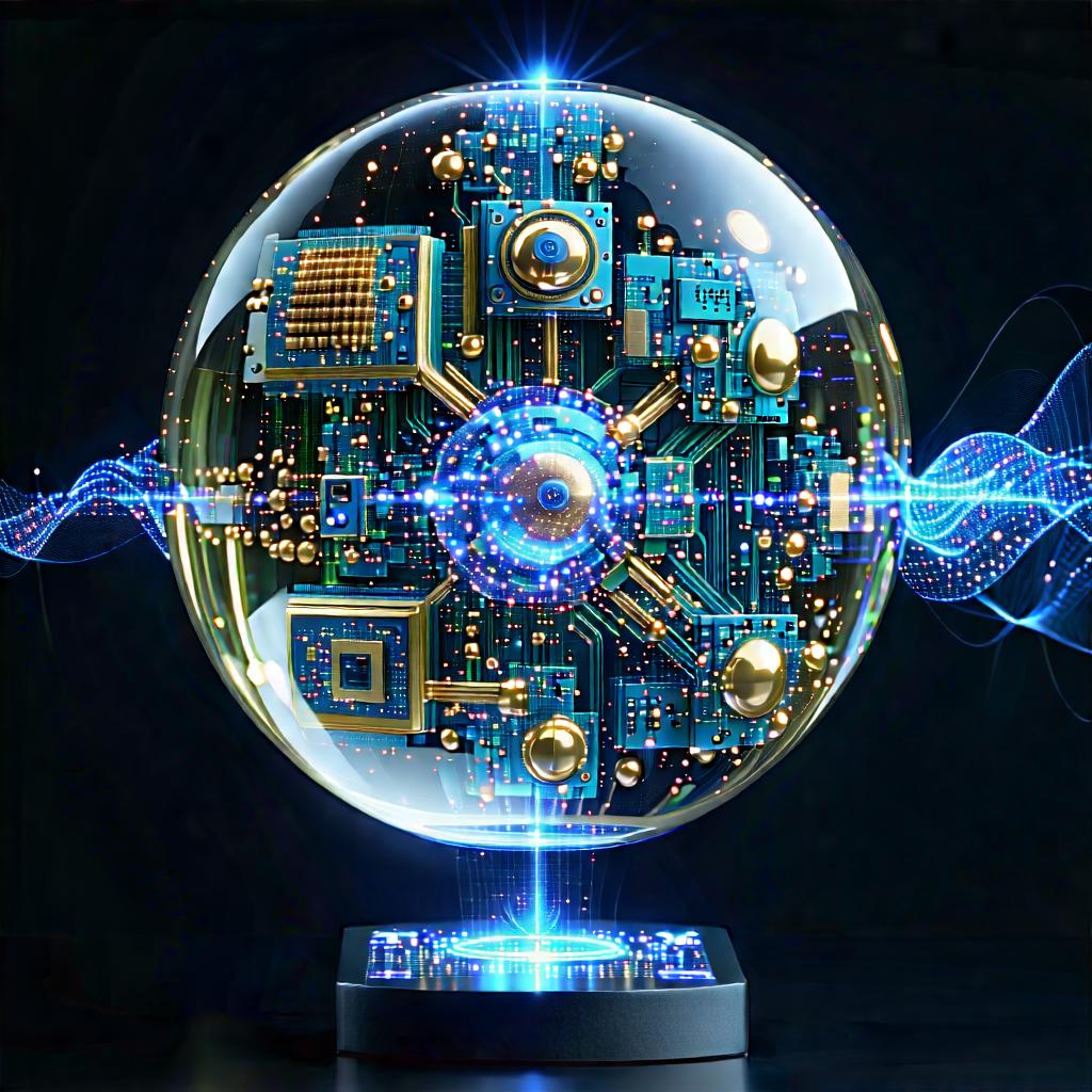 Quantum Computer With Digital Particles With Large, Round,
