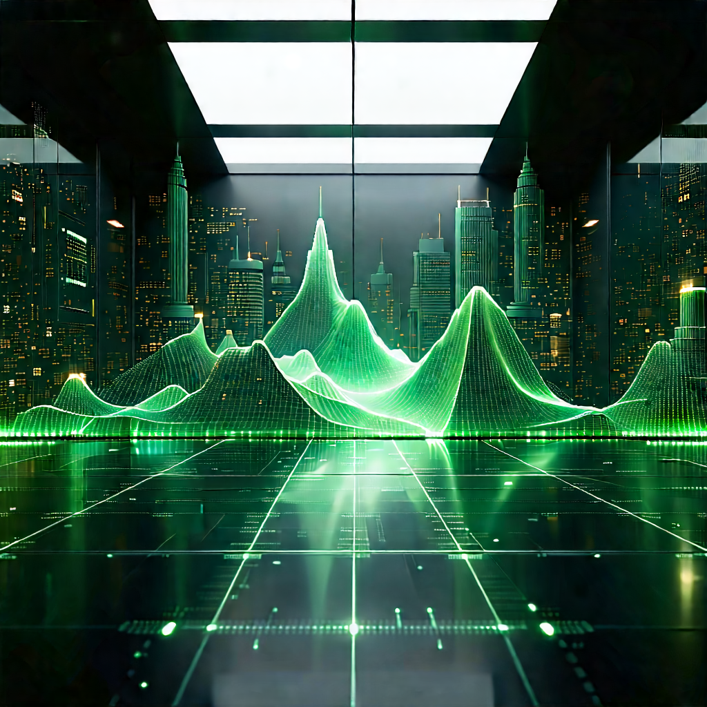 Financial Technology In Tech Office With Image, There