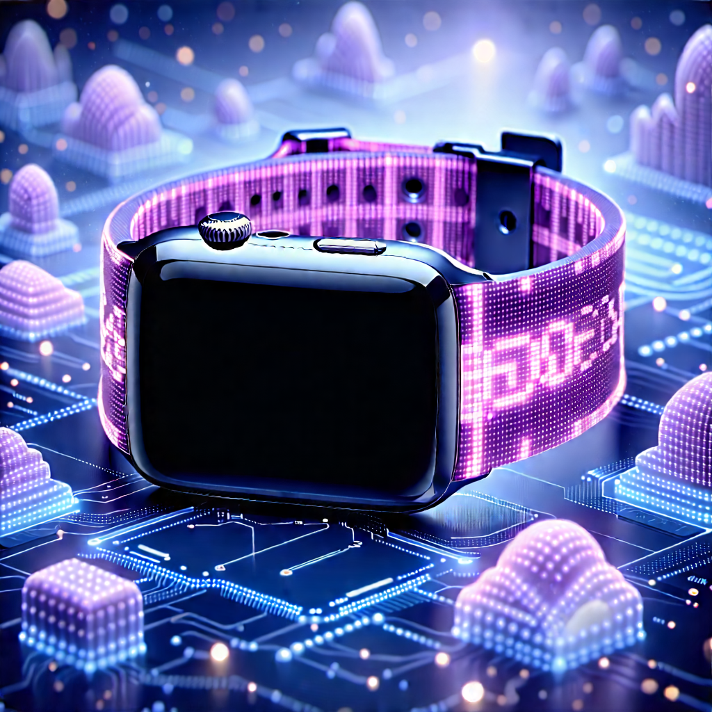 Smart Watch With Digital Artwork With Smart Watch