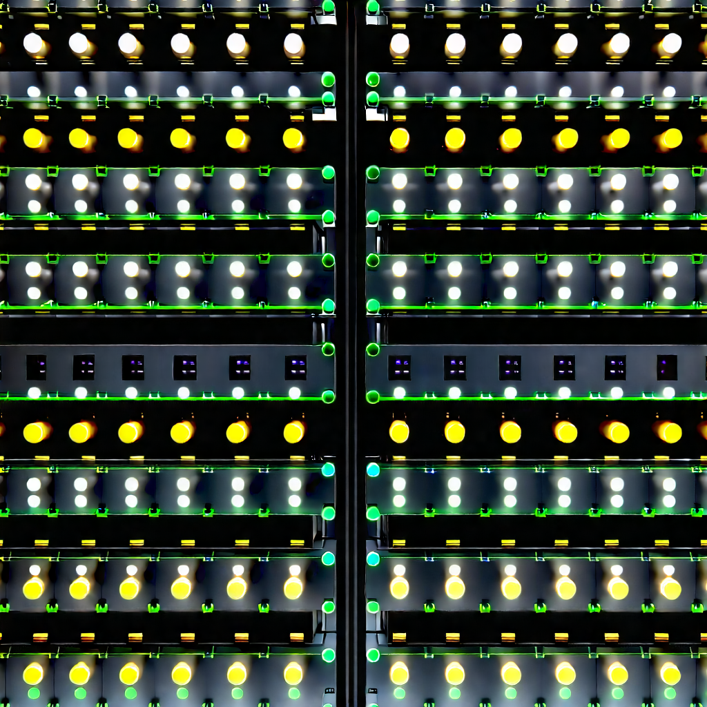 Close-up of sensor array