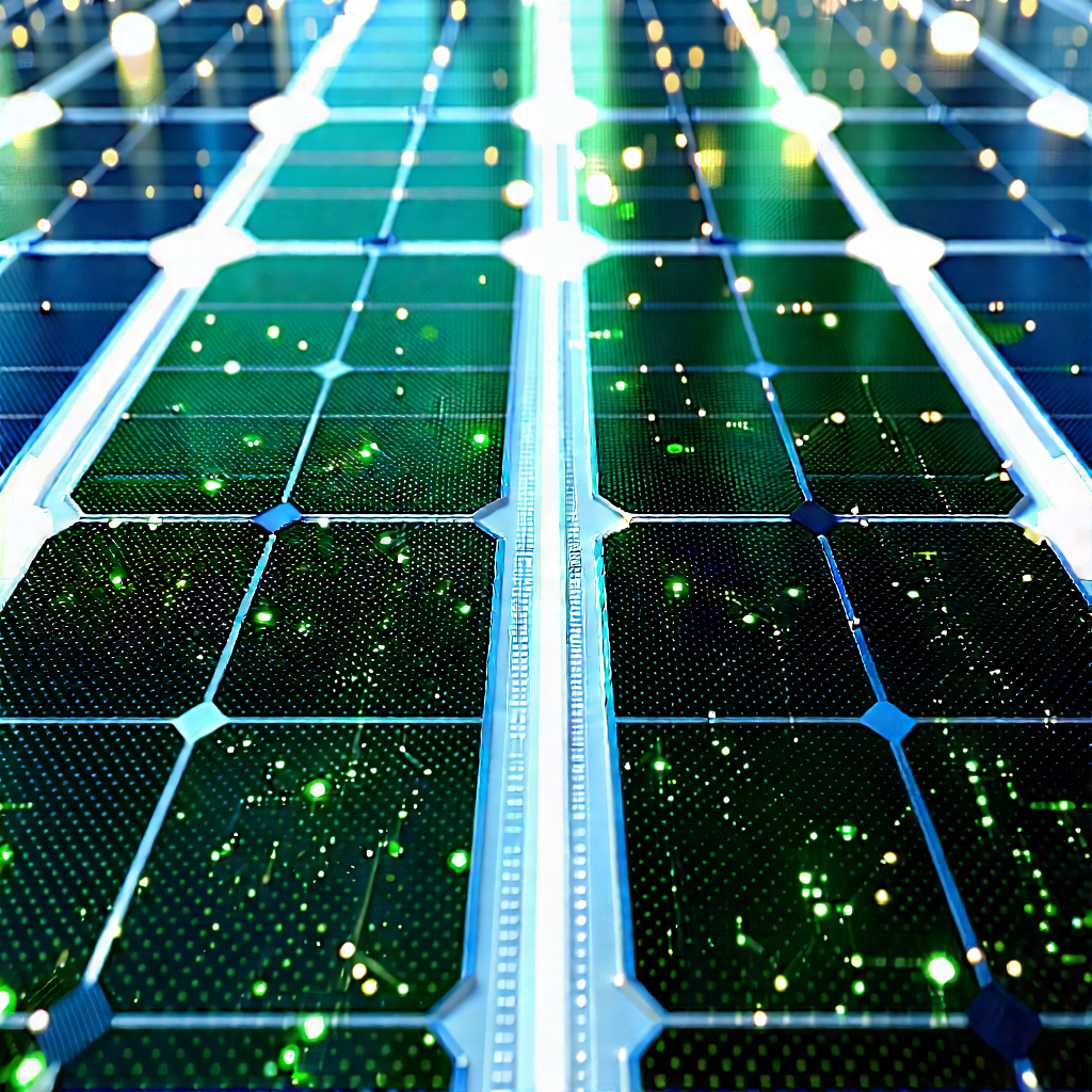 Solar panel with data streams