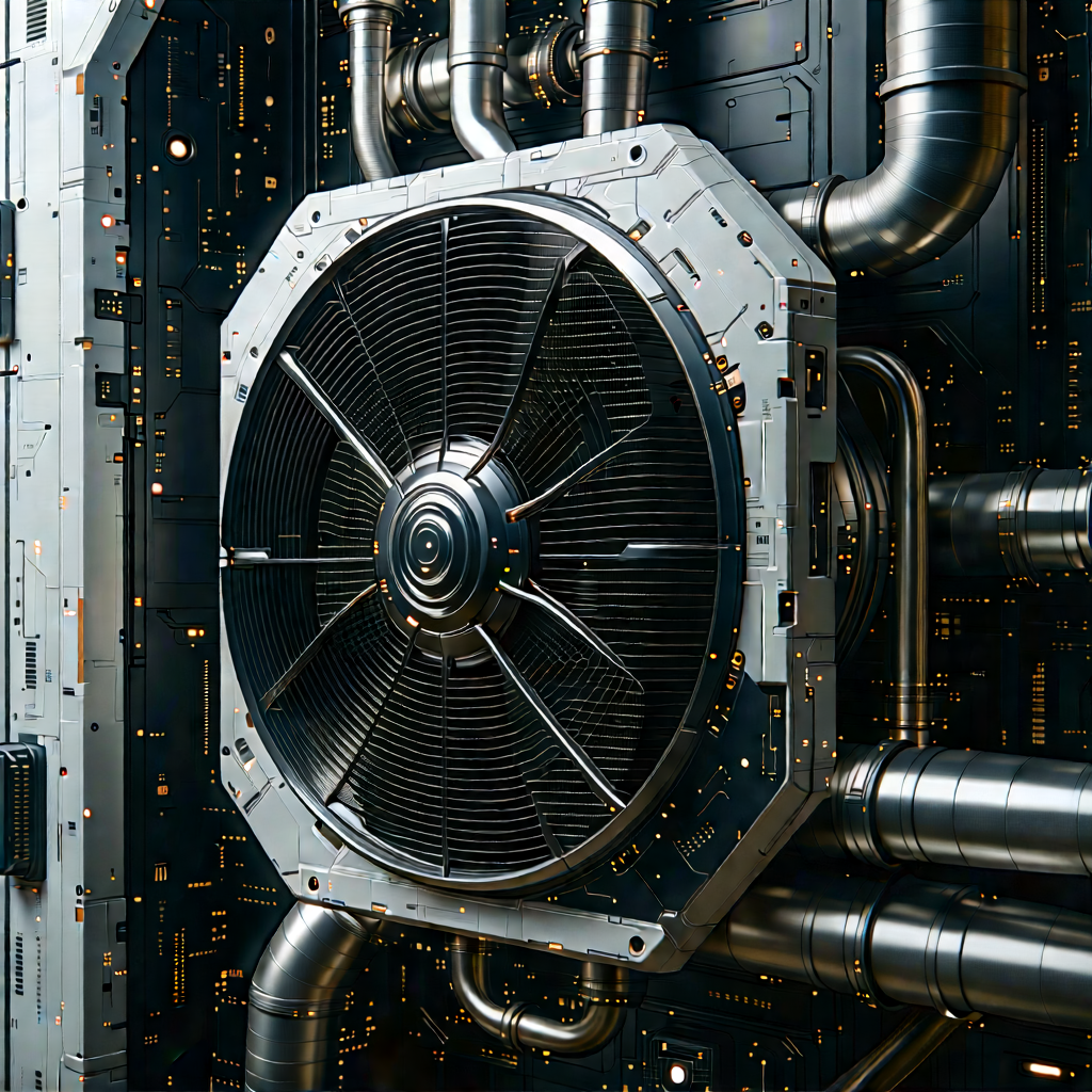 Close-up of cooling system