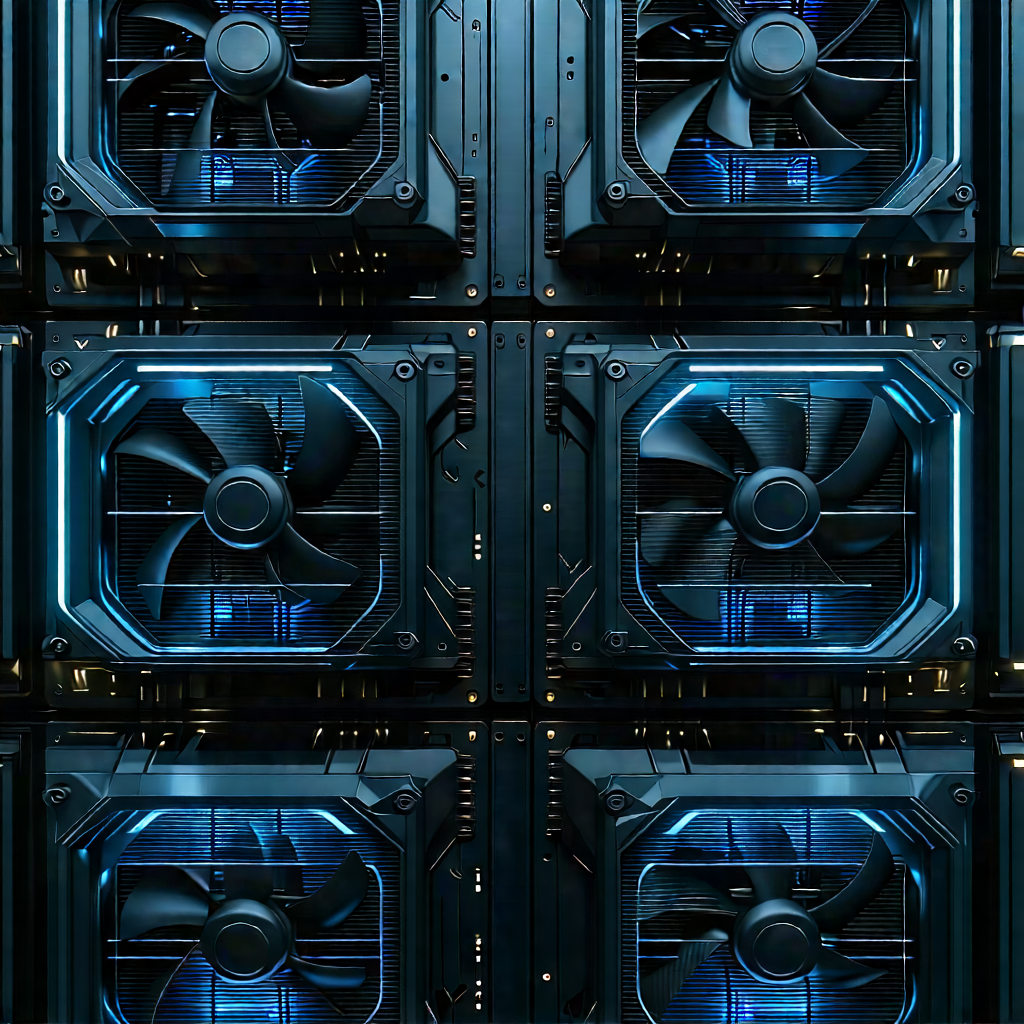 Close-up of cooling system