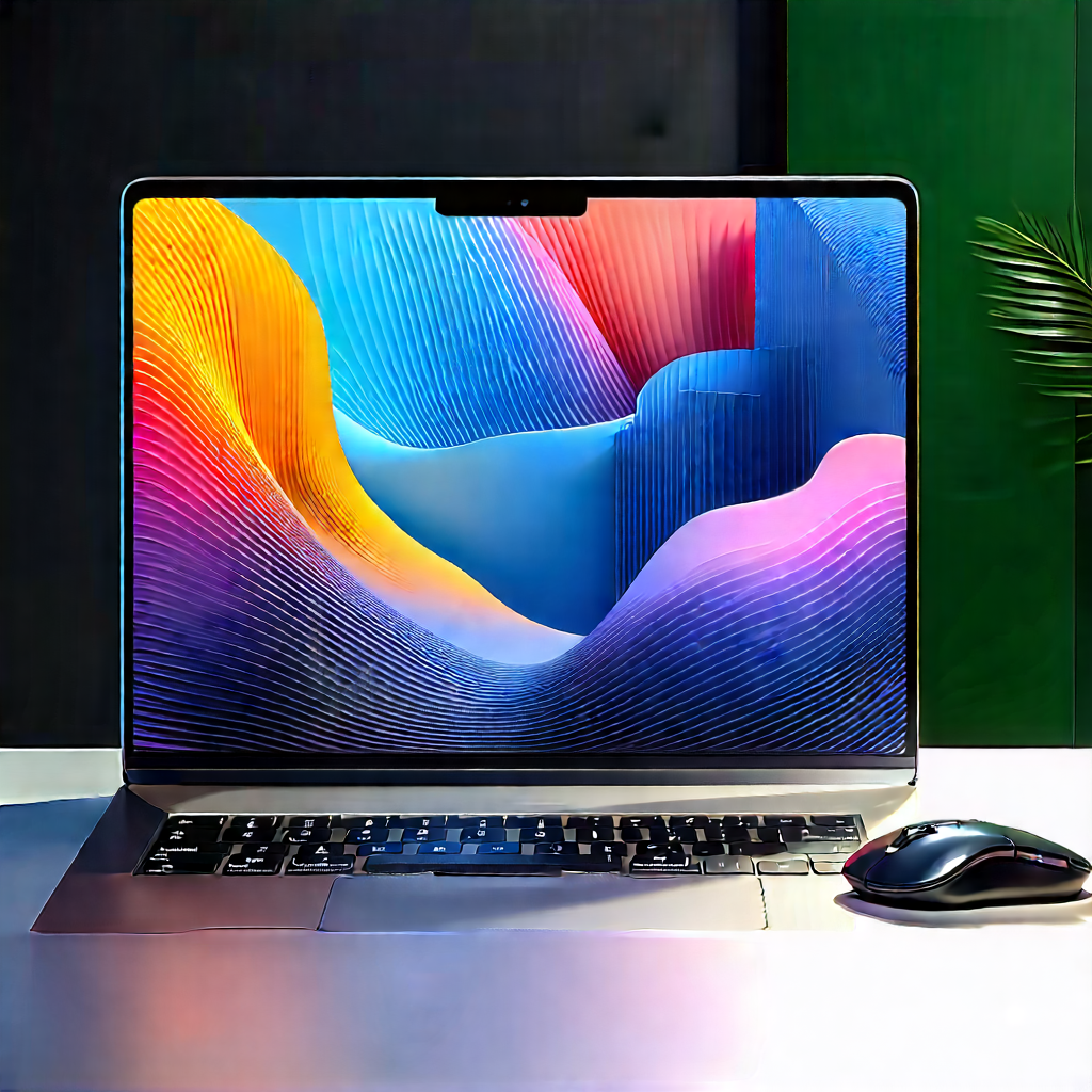 Laptop With Streaming Content With Laptop Computer