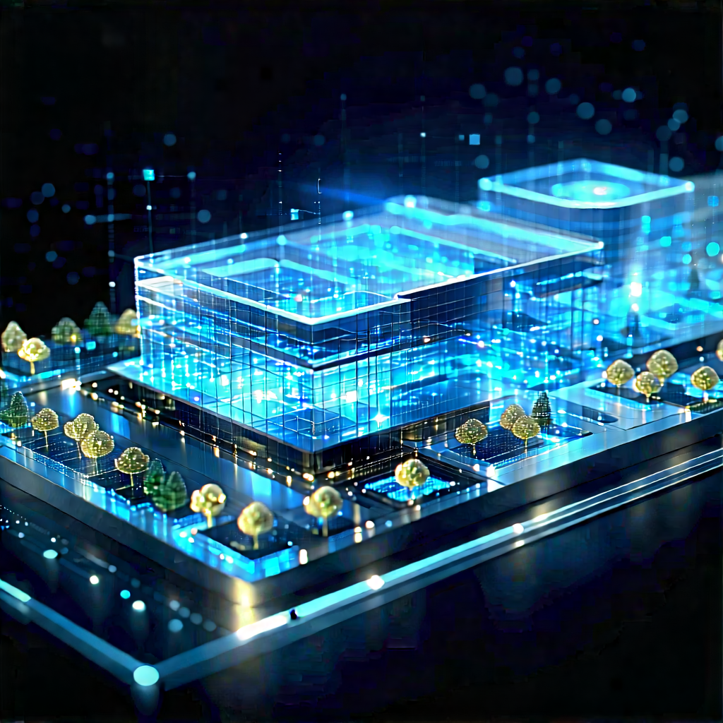 Financial Technology In Manufacturing Facility With Image, There