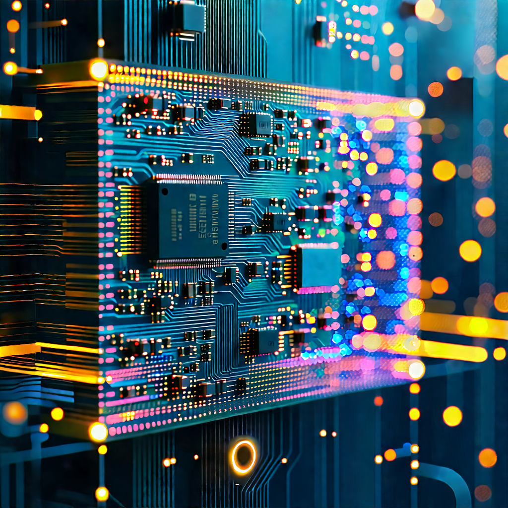 Circuit board with holographic projection