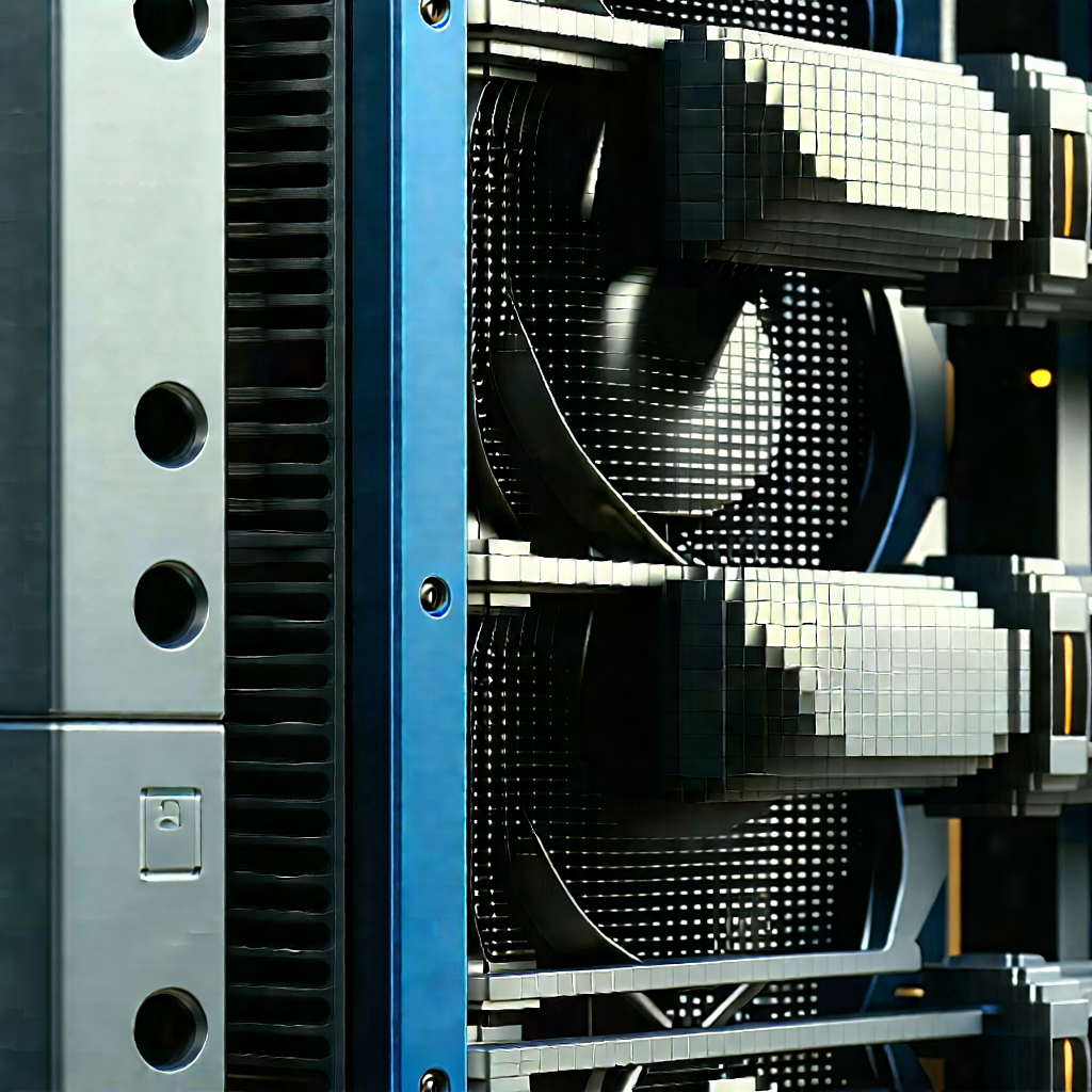 Close-up of cooling system