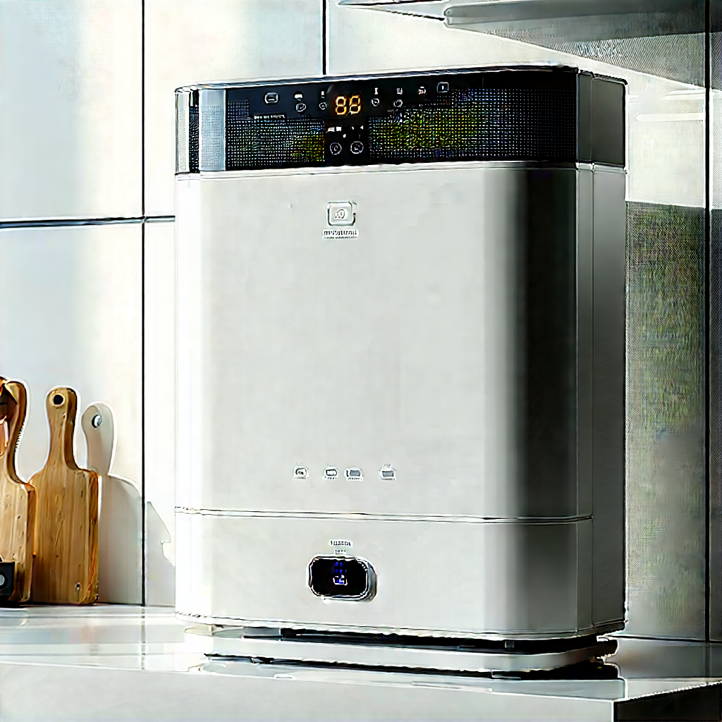 Innovative Smart Appliance Design With White Refrigerator