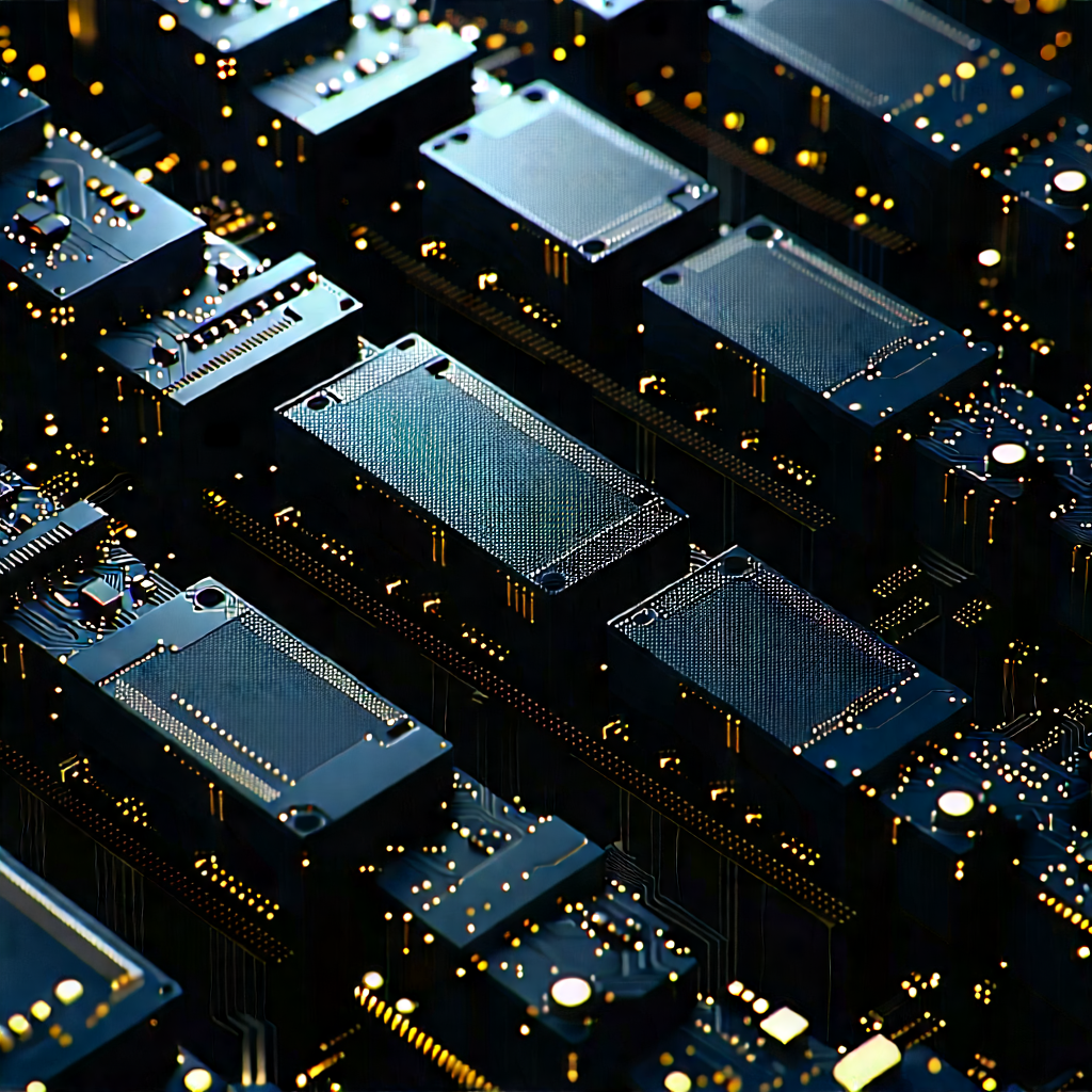Close-up of sensor array