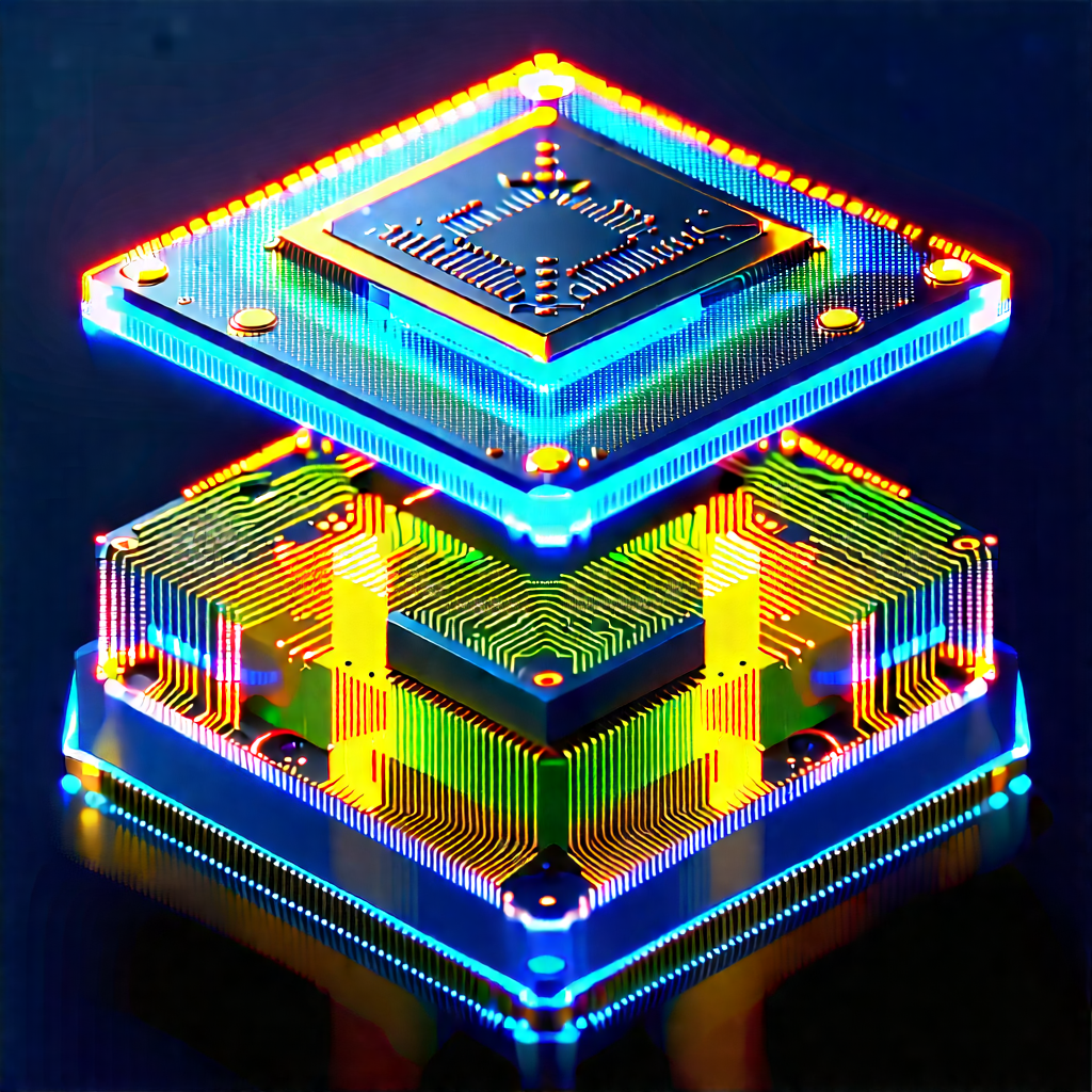 Microchip with holographic projection