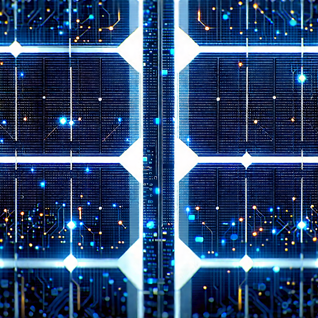 Solar panel with data streams