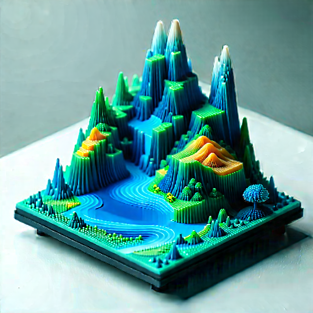 3d printer with digital particles