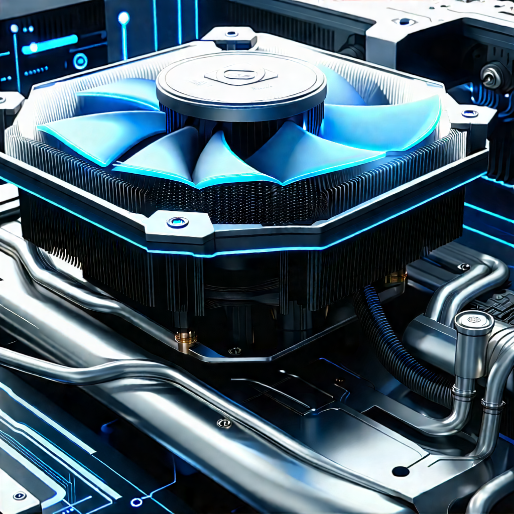 Close-up of cooling system