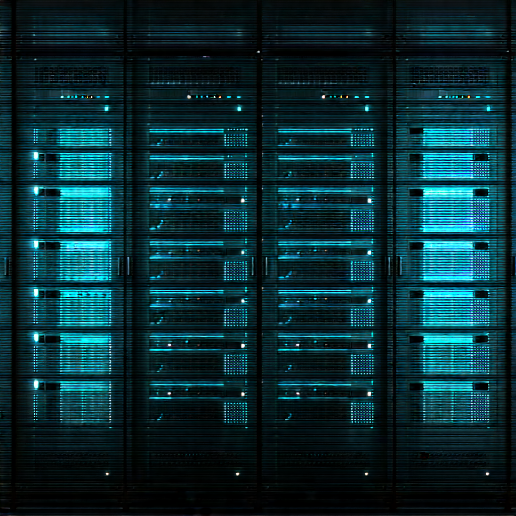 Server rack with digital particles